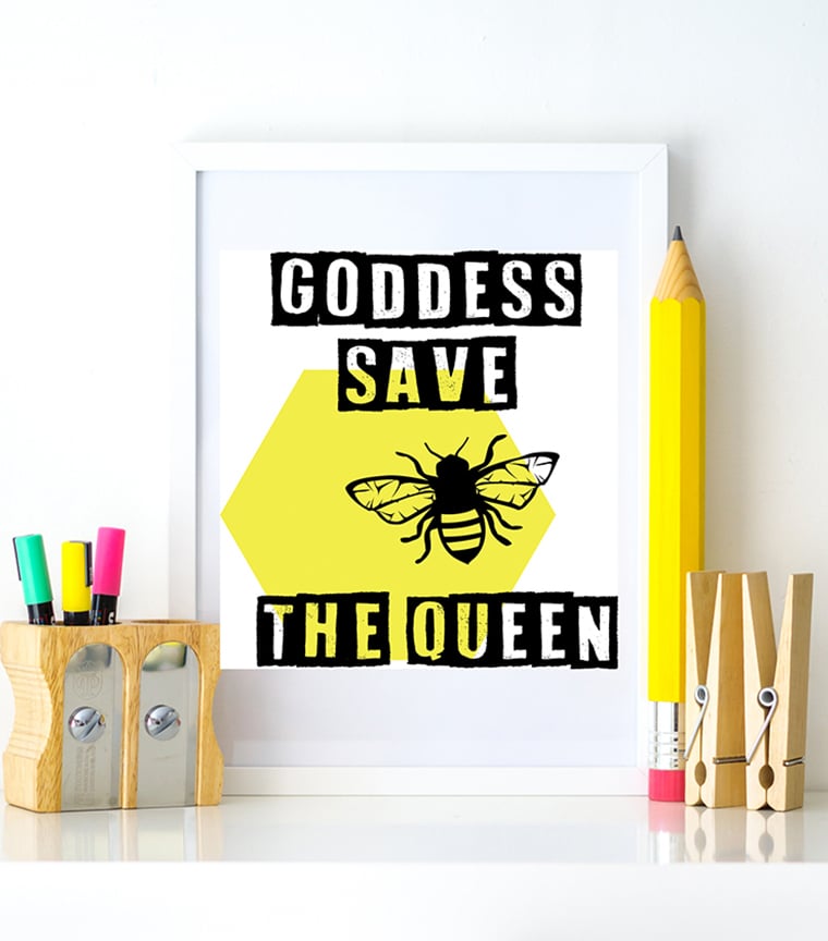 Poster Goddess Save The Queen
