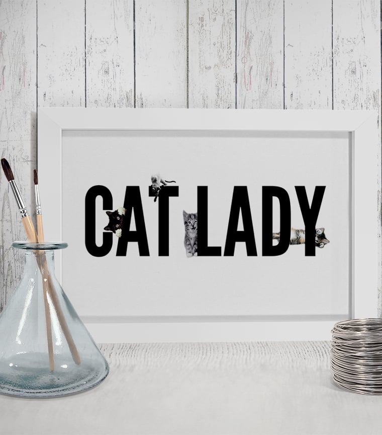 Poster Cat Lady