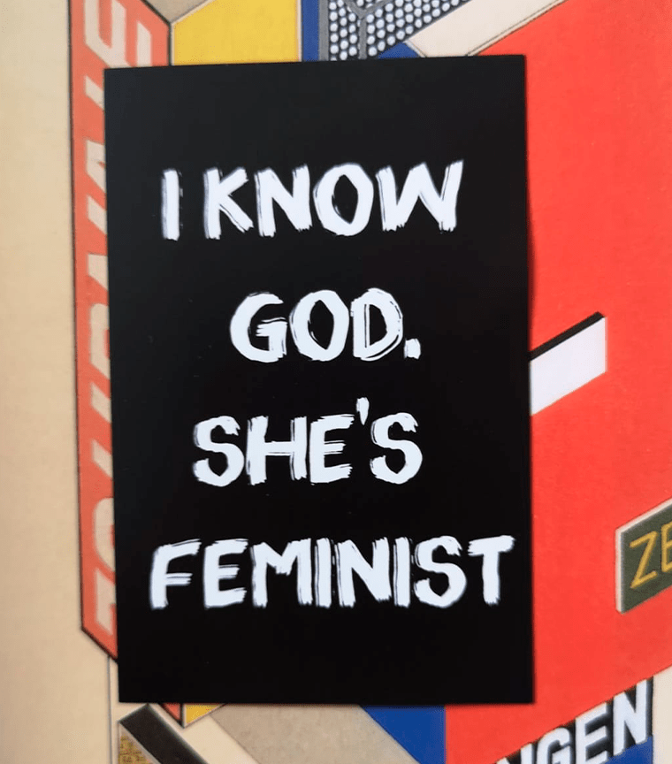 Sticker God's A Feminist